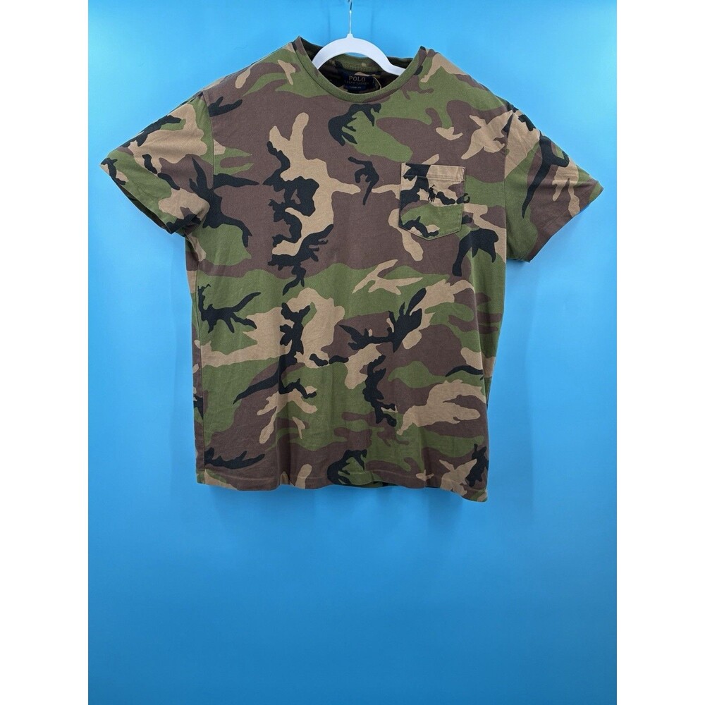 Polo Ralph Lauren Camo Pocket T-Shirt Men’s Large Classic Fit Pony Logo